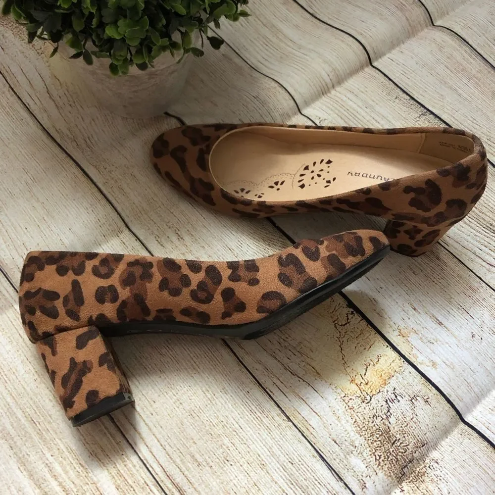 CL BY LAUNDRY Classy Evening Leopard Pumps